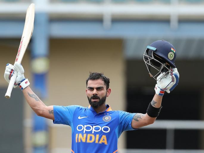 India vs West Indies 2nd ODI: Virat Kohli's brilliant century; India given 280 runs target to West Indies | India vs West Indies 2nd ODI: कोहलीचे दमदार शतक; वेस्ट इंडिजपुढे 280 धावांचे आव्हान
