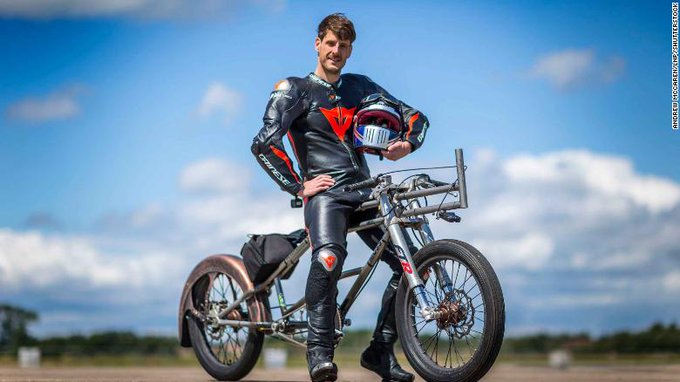 OMG...! British cyclist Neil Campbell smashes speed record with 280kmph speed | Video: भन्नाट...! 280 च्या वेगाने चालवली सायकल; वर्ल्ड रेकॉर्डमध्ये नोंद OMG...! British cyclist Neil Campbell smashes speed record with 280kmph speed | Video: भन्नाट...! 280 च्या वेगाने चालवली सायकल; वर्ल्ड रेकॉर्डमध्ये नोंद