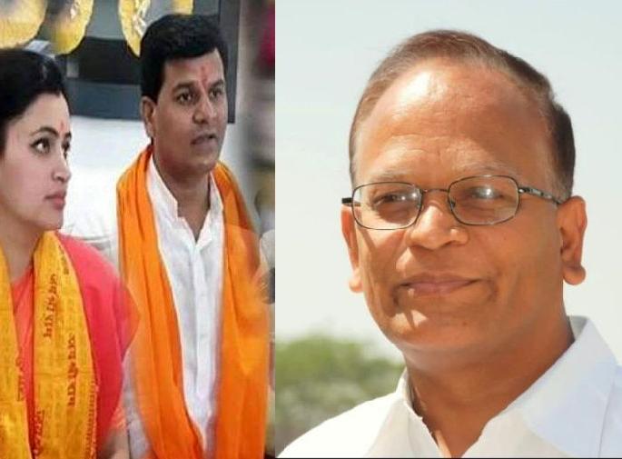 congress leader dilip yedatkar criticizes mp navneet rana and mla ravi rana amid hanuman chalisa row politics | राणा दाम्पत्य हे भाजपचे झोमॅटो 'डिलिवरी कपल', काँग्रेस नेत्याचे टीकास्त्र congress leader dilip yedatkar criticizes mp navneet rana and mla ravi rana amid hanuman chalisa row politics | राणा दाम्पत्य हे भाजपचे झोमॅटो 'डिलिवरी कपल', काँग्रेस नेत्याचे टीकास्त्र