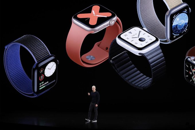 next generation Apple watch 5 series launched | अॅपलचे अनोखे वॉच लाँच; वेळच नाही ईसीजीही काढता येणार next generation Apple watch 5 series launched | अॅपलचे अनोखे वॉच लाँच; वेळच नाही ईसीजीही काढता येणार