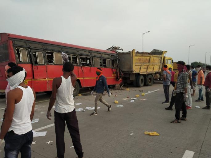 Lockdown 4.0: Terrible accident of ST taking laborers to Jharkhand; 4 death on the spot pnm | Lockdown 4.0: मजुरांना झारखंडला नेणाऱ्या एसटीचा यवतमाळ येथे भीषण अपघात; ४ जण जागीच ठार