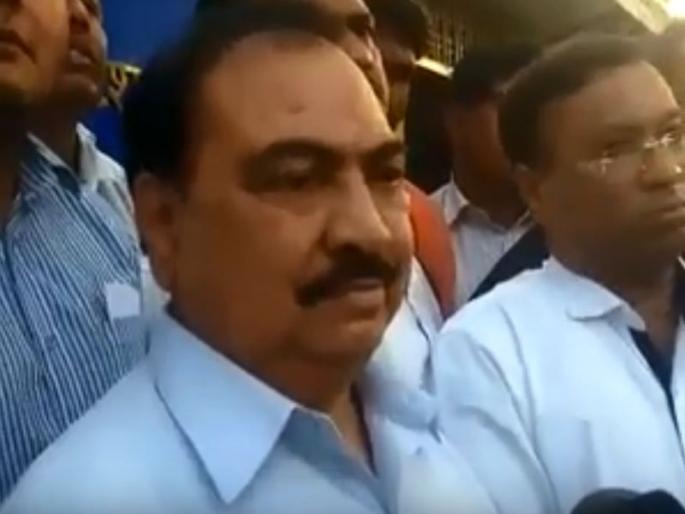 Eknath Khadse leaves for Mumbai by helicopter, will join NCP tomorrow | एकनाथ खडसे हेलिकॉप्टरने मुंबईला रवाना, उद्या राष्ट्रवादी काँग्रेसमध्ये प्रवेश करणार Eknath Khadse leaves for Mumbai by helicopter, will join NCP tomorrow | एकनाथ खडसे हेलिकॉप्टरने मुंबईला रवाना, उद्या राष्ट्रवादी काँग्रेसमध्ये प्रवेश करणार