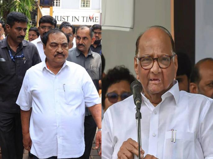 sharad pawar reaction over eknath khadse decision to return in bjp soon | नाथाभाऊंच्या भाजपावापसीवर शरद पवारांचे सूचक भाष्य; म्हणाले, “तपास यंत्रणांचा दबाव...” sharad pawar reaction over eknath khadse decision to return in bjp soon | नाथाभाऊंच्या भाजपावापसीवर शरद पवारांचे सूचक भाष्य; म्हणाले, “तपास यंत्रणांचा दबाव...”