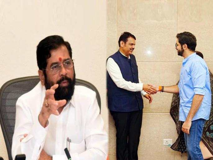 dcm eknath shinde reaction on cm devendra fadnavis and aaditya thackeray meet | आदित्य ठाकरे-CM फडणवीस भेटीवर DCM शिंदेंची तिखट प्रतिक्रिया; म्हणाले, “सरड्याची नवी जात...” dcm eknath shinde reaction on cm devendra fadnavis and aaditya thackeray meet | आदित्य ठाकरे-CM फडणवीस भेटीवर DCM शिंदेंची तिखट प्रतिक्रिया; म्हणाले, “सरड्याची नवी जात...”