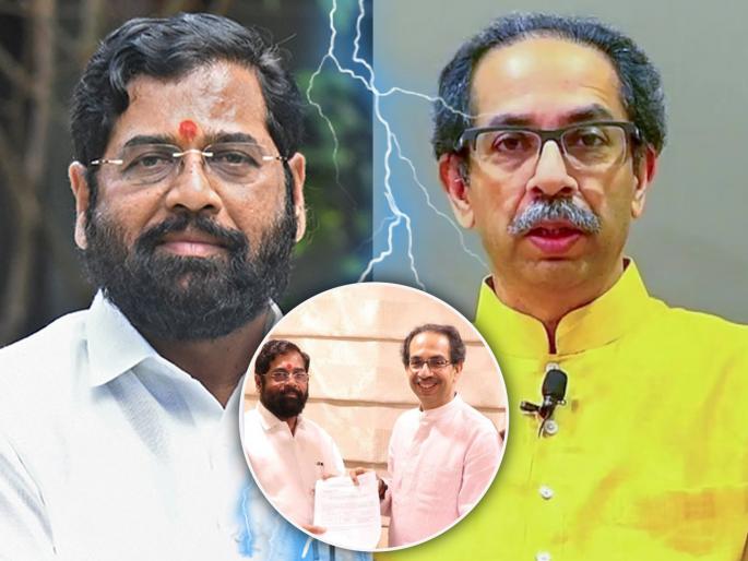 shivsena disqualification case verdict Uddhav Thackerays party criticizes cm eknath shinde over a old photo | निकाल लागला, पण जुन्या फोटोने एकनाथ शिंदेंची कोंडी; उद्धव ठाकरेंच्या शिवसेनेनं घेरलं! shivsena disqualification case verdict Uddhav Thackerays party criticizes cm eknath shinde over a old photo | निकाल लागला, पण जुन्या फोटोने एकनाथ शिंदेंची कोंडी; उद्धव ठाकरेंच्या शिवसेनेनं घेरलं!