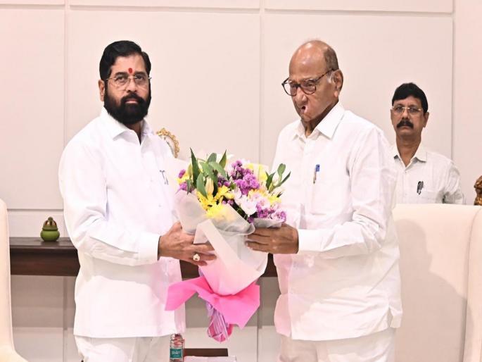 2 officials of Adani Group also present during the meeting of Chief Minister eknath shinde and ncp Sharad Pawar | मुख्यमंत्र्यांच्या भेटीवेळी अदानी समुहाचे २ अधिकारीही उपस्थित?; चर्चेवर शरद पवारांचा खुलासा 2 officials of Adani Group also present during the meeting of Chief Minister eknath shinde and ncp Sharad Pawar | मुख्यमंत्र्यांच्या भेटीवेळी अदानी समुहाचे २ अधिकारीही उपस्थित?; चर्चेवर शरद पवारांचा खुलासा