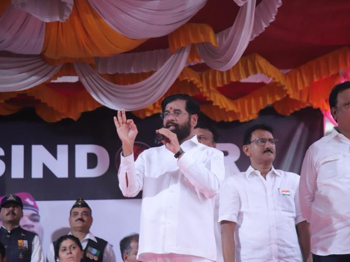 pakistan should not look at india with a crooked eye said deputy cm eknath shinde in thane tiranga rally | पाकिस्तानने भारताकडे वाकड्या नजरेने पाहू नये: एकनाथ शिंदे; शिंदेसेनेची ठाण्यात तिरंगा रॅली pakistan should not look at india with a crooked eye said deputy cm eknath shinde in thane tiranga rally | पाकिस्तानने भारताकडे वाकड्या नजरेने पाहू नये: एकनाथ शिंदे; शिंदेसेनेची ठाण्यात तिरंगा रॅली