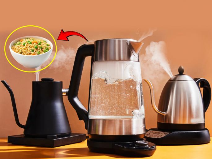 Kitchen Tips: Use an electric kettle not just for heating water but also for 'these' things | Kitchen Tips: इलेक्ट्रिक केटलचा वापर फक्त पाणी गरम करण्यासाठी नाही तर 'या' गोष्टींसाठीही करा