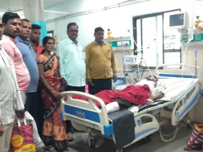 Excited to see wild elephants mans leg was crushed by the elephants | जंगली हत्ती बघण्याची उत्सुकता जिवावर बेतली, हत्तींनी चिरडून इसमाच्या पायाला जबर दुखापत Excited to see wild elephants mans leg was crushed by the elephants | जंगली हत्ती बघण्याची उत्सुकता जिवावर बेतली, हत्तींनी चिरडून इसमाच्या पायाला जबर दुखापत