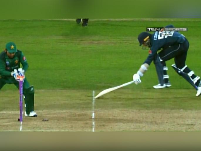 ENGvPAK : Tom Curran was run-out but not referred by the umpire and no appeal from Pakistani captain Sarfaraz Ahmed | ENGvPAK : सर्फराज अहमदनं धावबाद केलं, पण अपील करायला विसरला; जाणून घ्या कारण