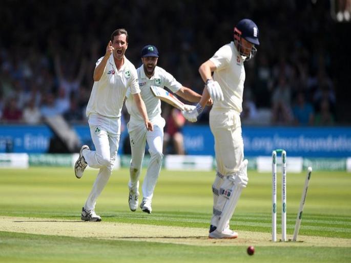 ENG vs IRE : England skittled out for 85 by Ireland - their lowest Test total on home soil since 1997 | ENG vs IRE : विश्वविजेत्या इंग्लंडने आयर्लंडसमोर गुडघे टेकले; संपूर्ण संघ 23.4 षटकांत तंबूत