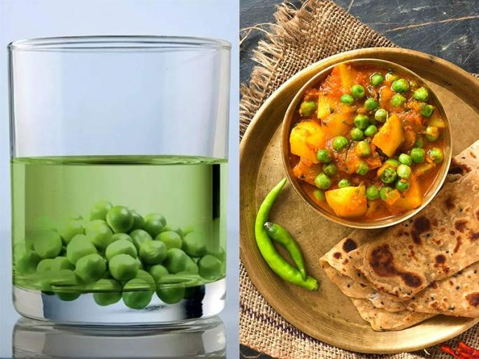 FSSAI Tips : Try this simple experiment to test colour adulteration in green peas | FSSAI Tips : तुम्हीसुद्धा भेसळयुक्त मटार आवडीनं खाताय? FSSAI नं सांगितलं बनावट वाटाणे कसे ओळखायचे