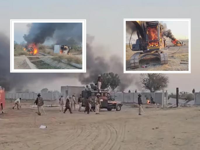 Ethanol Factory Protest Rajasthan: Major violence in Hanumangarh! Outbreak of farmers opposing ethanol factory; 16 vehicles set on fire, Congress MLA injured | हनुमानगढमध्ये मोठा हिंसाचार! इथेनॉल फॅक्टरीला विरोध करणाऱ्या शेतकऱ्यांचा उद्रेक; १६ वाहनांना आग, काँग्रेसचे आमदार जखमी Ethanol Factory Protest Rajasthan: Major violence in Hanumangarh! Outbreak of farmers opposing ethanol factory; 16 vehicles set on fire, Congress MLA injured | हनुमानगढमध्ये मोठा हिंसाचार! इथेनॉल फॅक्टरीला विरोध करणाऱ्या शेतकऱ्यांचा उद्रेक; १६ वाहनांना आग, काँग्रेसचे आमदार जखमी