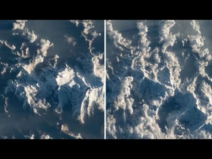 Himalayas from space UAE astronaut shares beautiful pictures see here | अंतराळातून कसा दिसतो हिमालय? UAE च्या अंतराळवीराने शेअर केले फोटो Himalayas from space UAE astronaut shares beautiful pictures see here | अंतराळातून कसा दिसतो हिमालय? UAE च्या अंतराळवीराने शेअर केले फोटो