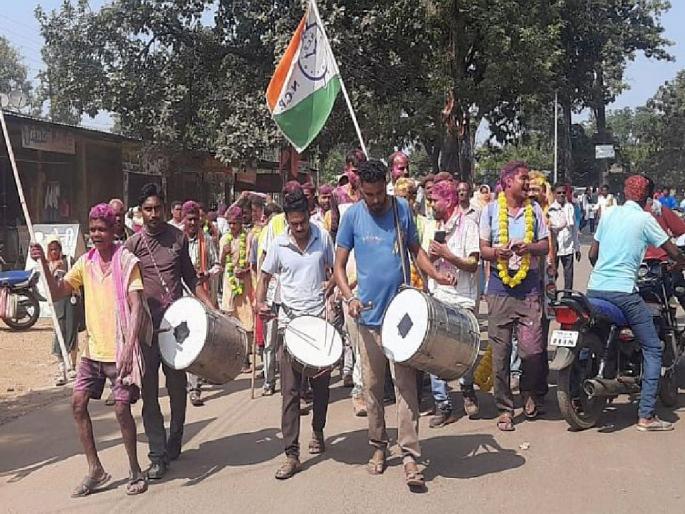 NCP shines in Gram Panchayat elections; victory at 9 places in Gadchiroli District | ग्रामपंचायत निवडणुकीत राष्ट्रवादी काँग्रेसचा गजर; ९ ठिकाणी मारली मुसंडी NCP shines in Gram Panchayat elections; victory at 9 places in Gadchiroli District | ग्रामपंचायत निवडणुकीत राष्ट्रवादी काँग्रेसचा गजर; ९ ठिकाणी मारली मुसंडी