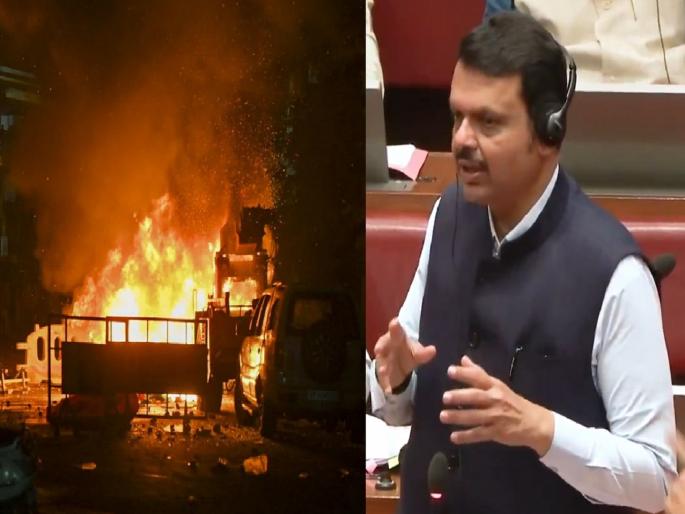 Devendra Fadnavis on Nagpur Violence : Sheets with Quranic verses written on them were not burnt; CM Fadnavis' big information about Nagpur violence | कुराणच्या 'आयत' लिहिलेल्या चादरी जाळल्या नाही; नागपूर हिंसाचाराबाबत फडणवीसांची माहिती Devendra Fadnavis on Nagpur Violence : Sheets with Quranic verses written on them were not burnt; CM Fadnavis' big information about Nagpur violence | कुराणच्या 'आयत' लिहिलेल्या चादरी जाळल्या नाही; नागपूर हिंसाचाराबाबत फडणवीसांची माहिती