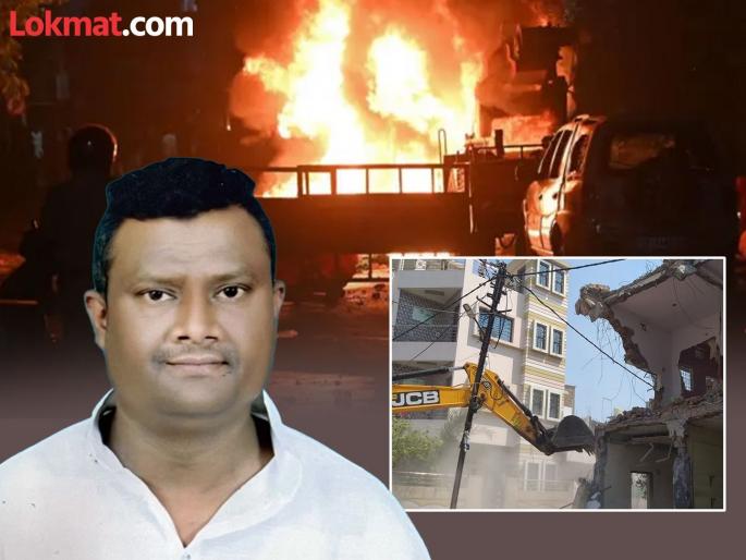 Big blow to Faheem Khan, the main accused in Nagpur riots, the municipality bulldozed his house | नागपूर दंगलीतील मुख्य आरोपी फहीम खानवर योगी स्टाईल कारवाई, पालिकेने घरावर चालवला बुलडोझर Big blow to Faheem Khan, the main accused in Nagpur riots, the municipality bulldozed his house | नागपूर दंगलीतील मुख्य आरोपी फहीम खानवर योगी स्टाईल कारवाई, पालिकेने घरावर चालवला बुलडोझर