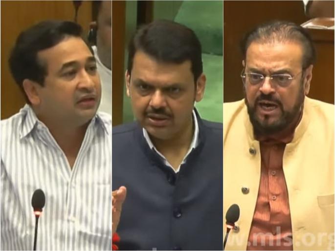 "Meri Kaum chilla rahi hai.." Abu Azmi-Nitesh Rane clash in Assembly; What exactly happened in vidhan sabha? | "मेरी कौम चिल्ला रही है.." विधानसभेत अबु आझमी-नितेश राणे भिडले; नेमकं काय घडलं? "Meri Kaum chilla rahi hai.." Abu Azmi-Nitesh Rane clash in Assembly; What exactly happened in vidhan sabha? | "मेरी कौम चिल्ला रही है.." विधानसभेत अबु आझमी-नितेश राणे भिडले; नेमकं काय घडलं?