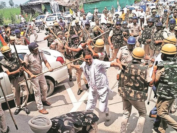 there will be an inquiry into the beating of farmers in haryana pdc | शेतकऱ्यांवरील लाठीमाराची होणार चौकशी; धरणे आंदोलन घेतले मागे