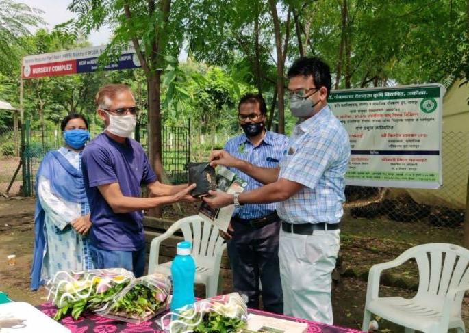 Farmers should get prosperity from bamboo farming: Distribution of 600 saplings | शेतकऱ्यांनी बांबू शेतीतून मिळवावी समृद्धी : ६०० रोपट्यांचे वितरण Farmers should get prosperity from bamboo farming: Distribution of 600 saplings | शेतकऱ्यांनी बांबू शेतीतून मिळवावी समृद्धी : ६०० रोपट्यांचे वितरण