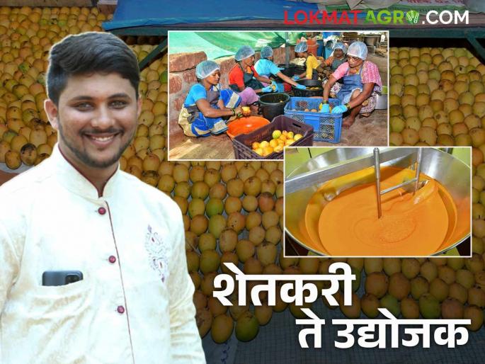 Highly educated farmer Avadhut mango processing industry is booming; Read in detail | उच्चशिक्षित शेतकरी अवधूतची आंबा प्रक्रिया उद्योगात गगनभरारी; वाचा सविस्तर