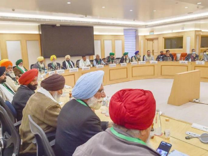 eighth round of talks between government and farmer leaders ended without any outcome farmers protest | कृषी कायदे मागे घेण्याच्या मागणीवर शेतकरी ठाम; सरकार म्हणालं, 'देशहित लक्षात ठेवा' eighth round of talks between government and farmer leaders ended without any outcome farmers protest | कृषी कायदे मागे घेण्याच्या मागणीवर शेतकरी ठाम; सरकार म्हणालं, 'देशहित लक्षात ठेवा'