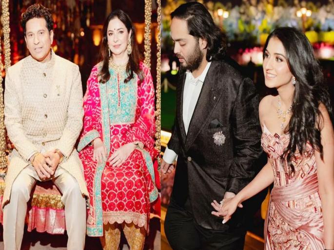 Sachin tendulkars wishes to Anant Ambani and says LBW | एलबीडब्ल्यू म्हणत सचिनच्या अनंत अंबानींना शुभेच्छा Sachin tendulkars wishes to Anant Ambani and says LBW | एलबीडब्ल्यू म्हणत सचिनच्या अनंत अंबानींना शुभेच्छा