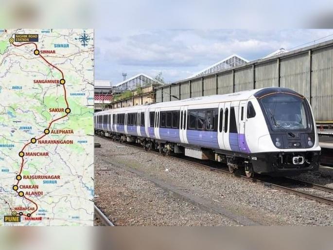 57 crore so far calculated for Pune-Nashik Semi High Speed Rail; Possession of 45 hectares area in Sinnar taluka | पुणे-नाशिक सेमी हाय स्पीड रेल्वेकरिता आतापर्यंत मोजले ५७ कोटी; सिन्नर तालुक्यातील ४५ हेक्टर क्षेत्राचा ताबा 57 crore so far calculated for Pune-Nashik Semi High Speed Rail; Possession of 45 hectares area in Sinnar taluka | पुणे-नाशिक सेमी हाय स्पीड रेल्वेकरिता आतापर्यंत मोजले ५७ कोटी; सिन्नर तालुक्यातील ४५ हेक्टर क्षेत्राचा ताबा