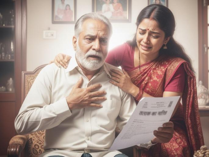 father suffers heart attack after receiving divorce notice from son in law to daughter | "माझ्या मुलीचं काय होईल?" जावयाने पाठवली घटस्फोटाची नोटीस, वडिलांचा हार्ट अटॅकने मृत्यू father suffers heart attack after receiving divorce notice from son in law to daughter | "माझ्या मुलीचं काय होईल?" जावयाने पाठवली घटस्फोटाची नोटीस, वडिलांचा हार्ट अटॅकने मृत्यू