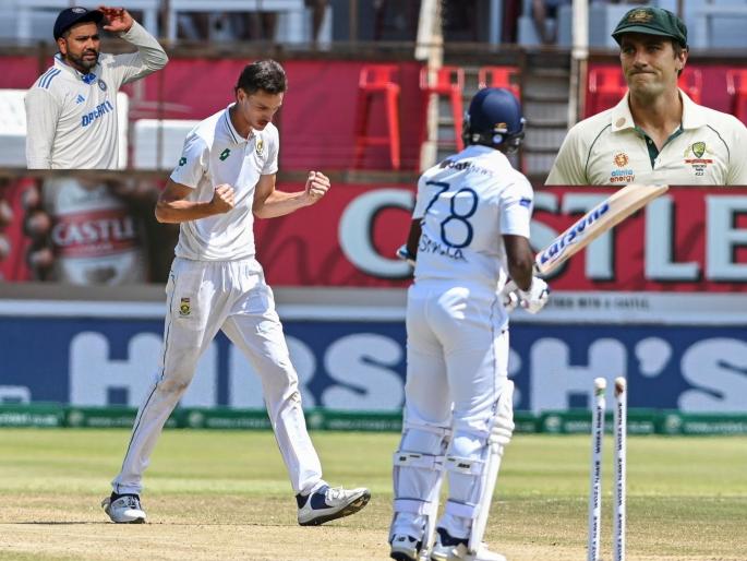 WTC 2023-25 Points Table Updated after SA vs SL 1st Test South Africa jumps to second spot after 233-run win over Sri Lanka India vs Australia | WTC Points Table :लंकेविरुद्ध दक्षिण आफ्रिकेचा डंका; कांगारुंची शिकार अन् टीम इंडियाचंही वाढवलं टेन्शन