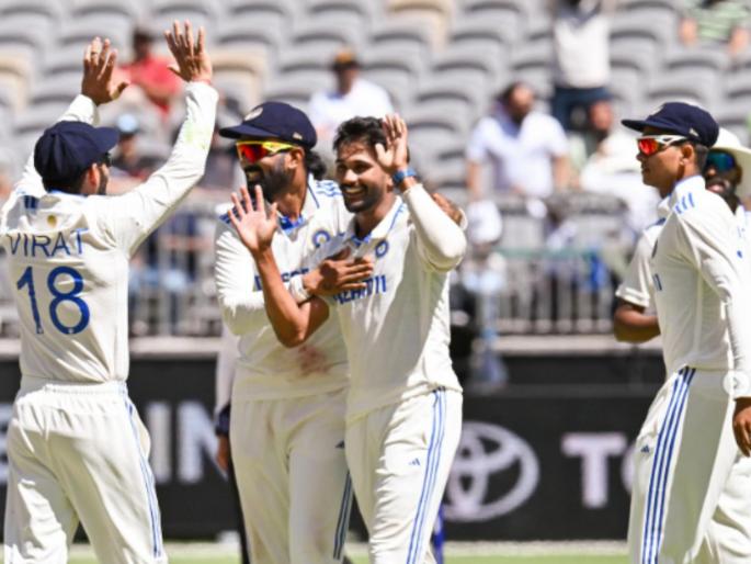 AUS VS IND Nitish Kumar Reddy With Ball On Day 2 Marnus Labuschagne Wicket After bat on Day 1 Adelaide Pink Ball Test | नितीशकुमार रेड्डीची बॉलिंगमध्येही हवा! 'यशस्वी' कॅचसह मोडला कांगारुंचा 'कणा' (VIDEO)