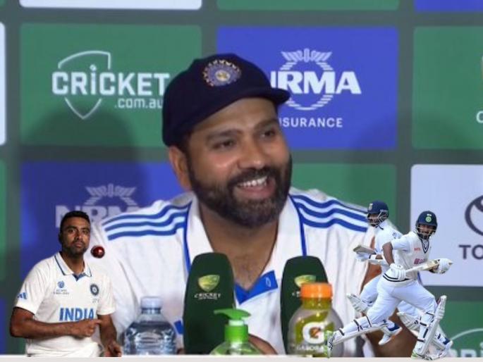 ‘Aapko mereko marwaoge’ Rohit Sharma suddenly remembers Pujara and Rahane aren’t retired mid press conference watch Video | रोहित बोलताना मध्येच थांबला, डोक्यावर हात मारत म्हणाला- "आप मेरेको मरवाओगे, अजिंक्य, पुजारा..." (VIDEO)