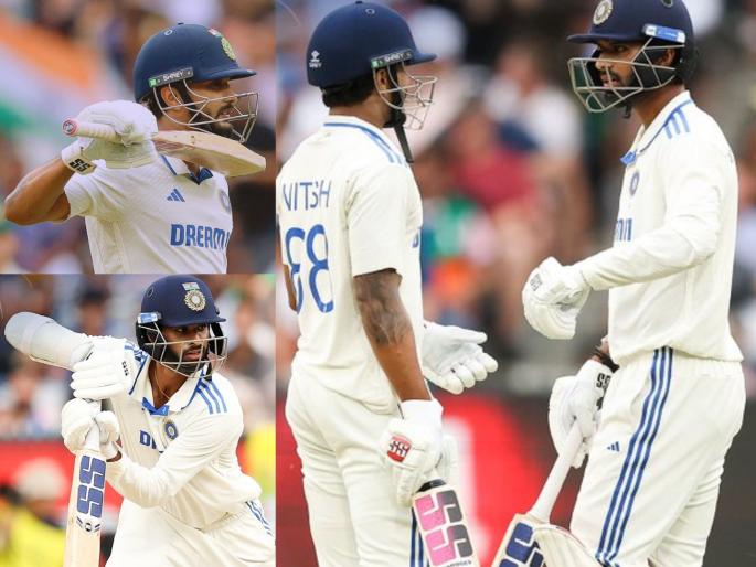 Australia vs India 4th Test Day 3 Stumps Nitish Reddy slams maiden Test century After Washington Sundar Fifty India scored 358 For 9 at stumps trail by 116 runs at MCG | AUS vs IND: नितीशकुमार-वॉशिंग्टनचा 'लढा'; तळातील जोडीनं आघाडीच्या फलंदाजांना दिला बॅटिंगचा 'धडा'