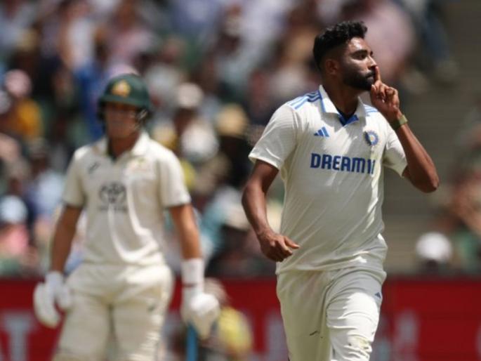 Australia vs India 4th Test Day 4 Mohammed Siraj Finally Gets His First Wicket Cleans up Usman Khawaja | DSP सिराज ऑन 'ड्युटी'! उस्मान ख्वाजाची विकेट घेत दाखवली गोलंदाजीतील 'ब्युटी'
