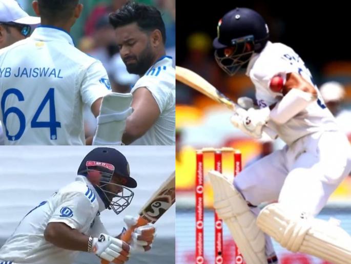 Australia vs India 4th Test Day 5 Rishabh Pant is taking blows to the body. He has become Cheteshwar Pujara For Team India | AUS vs IND : पंतनं शरीराची 'ढाल' करत 'पुजारा'सारखा तोरा दाखवला ; पण...