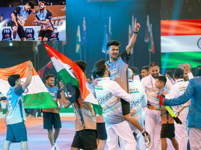 Indian Mens Team Win Maiden Edition Kho Kho World Cup Beat Nepal In Final 2025 After Women Kho Koho Team Create History | Kho Kho World Cup : दुग्ध शर्करा योग! महिला संघापाठोपाठ पुरुष संघांनही जिंकली वर्ल्ड कप स्पर्धा Indian Mens Team Win Maiden Edition Kho Kho World Cup Beat Nepal In Final 2025 After Women Kho Koho Team Create History | Kho Kho World Cup : दुग्ध शर्करा योग! महिला संघापाठोपाठ पुरुष संघांनही जिंकली वर्ल्ड कप स्पर्धा