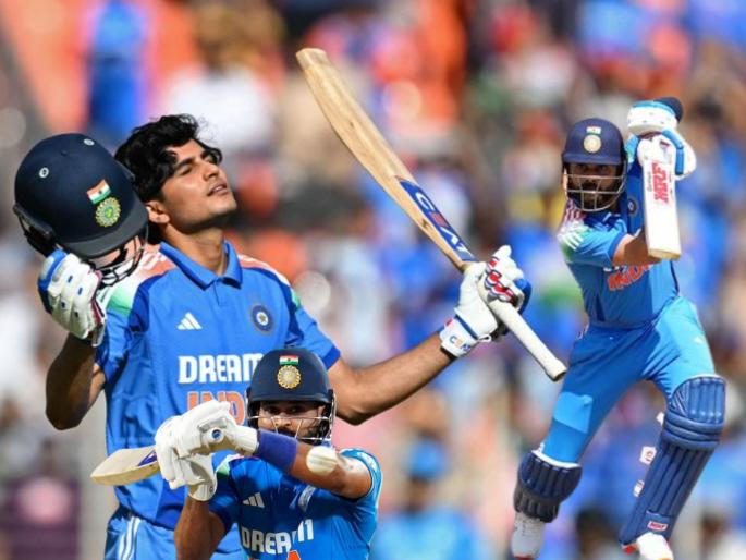 India vs England 3rd ODIShubman Gill hundred Virat Kohli And Shreyas Iyer fifty IND to 356 Runs vs ENG | IND vs ENG : गिलची सेंच्युरी; विराट-अय्यरची फिफ्टी! टीम इंडियानं सेट केलं ३५७ धावांचं टार्गेट