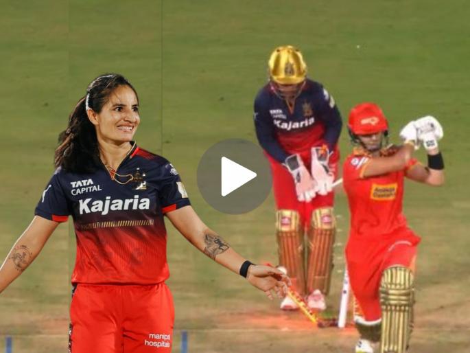 GG W vs RCB W 1st Match Renuka Singh Thakur Strikes First In The WPL 2025 Season She cleans up Gujarat opener Laura Wolvaardt for just 6 big breakthrough for Royal Challengers Bangalore | WPL ची पहिली मॅच अन् पहिली विकेट! रेणुकानं पॉवरप्लेमध्ये दाखवली पॉवर (VIDEO)