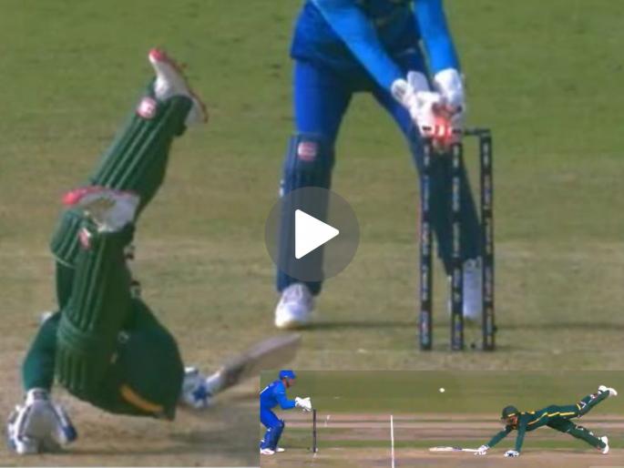 Champions Trophy 2025 Afghanistan vs South Africa Match Rashid Khan's Magical Fielding Dismissed Centurion Ryan Rickelton Watch Video | AFG vs SA : करामती खानची फिल्डिंगमध्ये कमाल; शतकवीराला Run Out करत दाखवलं 'मॅजिक' (VIDEO)