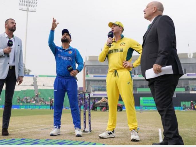 Champions Trophy 2025 AFG vs AUS Afghanistan Have Won Toss And Opted To Bat Gaddafi Stadium Lahore | AFG vs AUS : ऑस्ट्रेलियाविरुद्ध टॉस जिंकून अफगाणिस्तान संघानं धाडसी निर्णयासह खेळला मोठा डाव