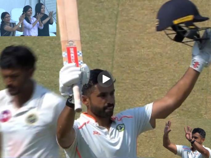 Ranji Trophy Elite 2024 25 Vidarbha vs Kerala Final Karun Nair Century Celebration Goes Viral Message to BCCI Selectors | करुण नायरनं कडक सेंच्युरीसह पुन्हा ठोठावला टीम इंडियाचा दरवाजा; सेलिब्रेशनचीही रंगली चर्चा (VIDEO)