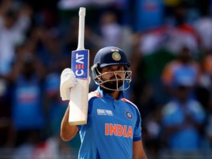 ICC Champions Trophy 2025 IND vs NZ Shreyas's Slowest Fifty In ODIs His Previous Lowest When He Got 74 Ball Fifty Against West Indies In 2022 | आघाडीची फळी कोलमडली! मग अय्यरनं 'स्लो फिफ्टी'सह सावरलं; सेंच्युरीही टप्प्यात होती, पण..