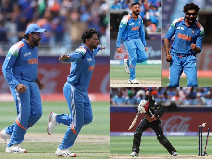 India vs New Zealand Final Daryl Mitchell Bracewell Fifties New Zealand To 251 Off 7 Wickets And Set 252 Runs Target For Team India | IND vs NZ Final : फिरकीची जादू दिसली, पण तरीही किवींनी टीम इंडियासमोर ठेवलं २५२ धावांचे टार्गेट