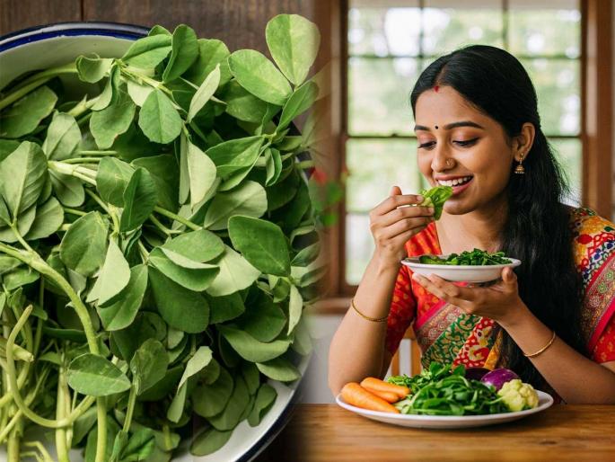 ayurvedic health benefits of methi fenugreek leaves | निरोगी त्वचा, मजबूत केस, वजन कमी करण्यासाठी बेस्ट ठरते मेथी; 'हे' आहेत १० जबरदस्त फायदे ayurvedic health benefits of methi fenugreek leaves | निरोगी त्वचा, मजबूत केस, वजन कमी करण्यासाठी बेस्ट ठरते मेथी; 'हे' आहेत १० जबरदस्त फायदे