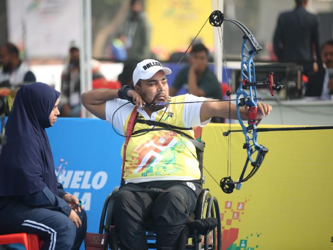 Para Khelo India Sports Tournament Mumbai's Adil Ansari hits gold medal target | पॅरा खेलो इंडिया क्रीडा स्पर्धा! तिरंदाजी : मुंबईच्या आदिल अन्सारीने भेदले सुवर्णपदकाचे लक्ष्य Para Khelo India Sports Tournament Mumbai's Adil Ansari hits gold medal target | पॅरा खेलो इंडिया क्रीडा स्पर्धा! तिरंदाजी : मुंबईच्या आदिल अन्सारीने भेदले सुवर्णपदकाचे लक्ष्य