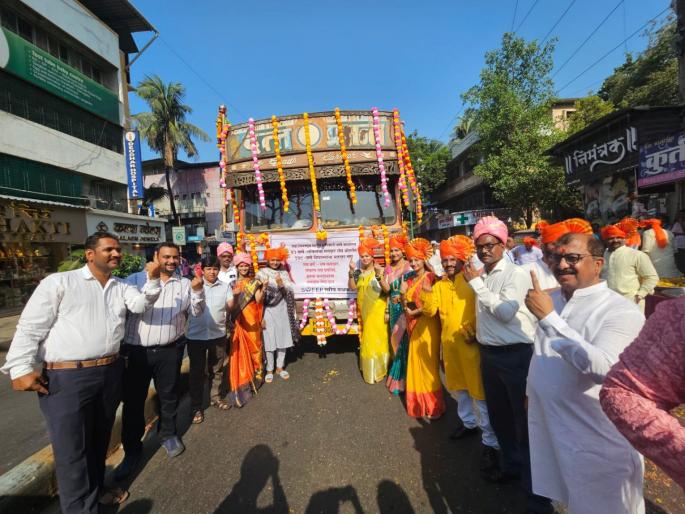 Vote awareness, 47 Chitraraths participated in Gudi Padwa procession in Thane | ठाण्यातील गुढीपाडव्याच्या मिरवणुकीत मतदान जनजागृती, ४७ चित्ररथ झाले होते सहभागी Vote awareness, 47 Chitraraths participated in Gudi Padwa procession in Thane | ठाण्यातील गुढीपाडव्याच्या मिरवणुकीत मतदान जनजागृती, ४७ चित्ररथ झाले होते सहभागी