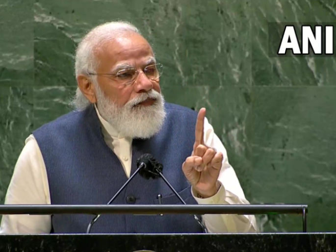 ocassion of 75 years of independence, India going to launch 75 satellites into space made by Indian students says Narendra Modi | PM Modi in UN : "भारतीय स्वातंत्र्याचं 75वं वर्ष; या वर्षात आम्ही विद्यार्थ्यांनी तयार केलेले 75 उपग्रह अवकाशात सोडणार"