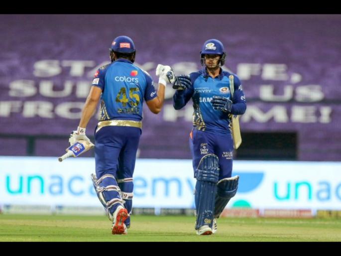 MI vs KKR Latest News: Quinton D'Cock's storm; Mumbai Indians beat Kolkata Knight Riders by 8 wickets | MI vs KKR Latest News : क्विंटन डी'कॉकच्या झंझावातासमोर KKRचा पालापाचोळा; मुंबई इंडियन्स पुन्हा अव्वल