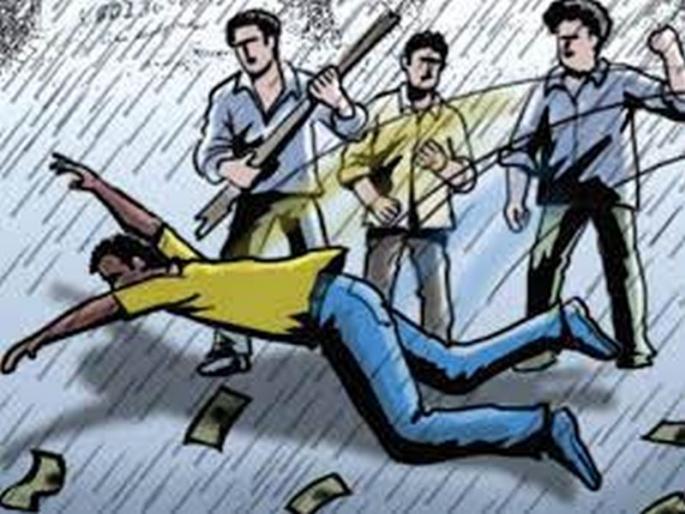 Fighting between two groups over an old dispute at Loni! |  लोणी येथे जुन्या वादावरून दोन गटात तुंबळ हाणामारी! Fighting between two groups over an old dispute at Loni! |  लोणी येथे जुन्या वादावरून दोन गटात तुंबळ हाणामारी!