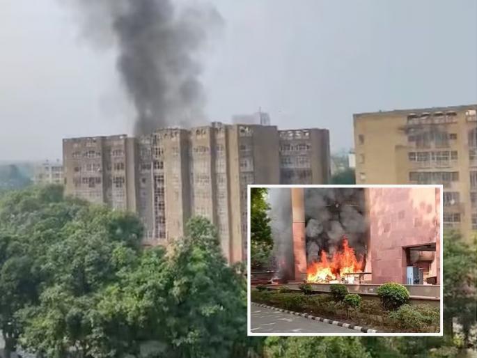 A massive fire broke out at Brahmaputra Apartments, located a short distance from Parliament, where many MPs reside. | संसदेपासून हाकेच्या अंतरावर असलेल्या ब्रह्मपुत्र अपार्टमेंटला भीषण आग, इथेच आहेत अनेक खासदारांची निवासस्थाने A massive fire broke out at Brahmaputra Apartments, located a short distance from Parliament, where many MPs reside. | संसदेपासून हाकेच्या अंतरावर असलेल्या ब्रह्मपुत्र अपार्टमेंटला भीषण आग, इथेच आहेत अनेक खासदारांची निवासस्थाने